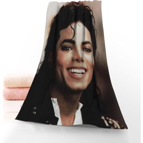Hot Sale Michael Jackson 35x75cm Fitness Sports Towel Portable Quick-drying Towel Yoga Outdoor Microfiber Sports Towel