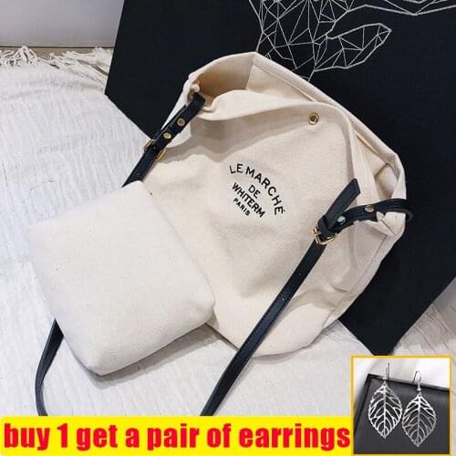 Women Canvas Shoulder Bag Daily Casual Shopping Top-handle Bags Students Books Bag High Quality Cotton Cloth Handbags Tote sac