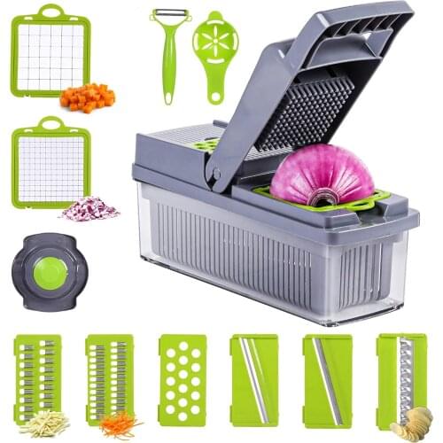 Vegetable Chopper Multifunctional Veggie Chopper Cutter Onion Dicer Food Slicer Potatoes Peeler Cutter Salad Dicer Egg Slicers