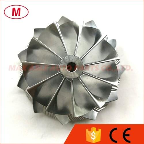 K04 48.50/61.00mm 11+0 blades Performance Turbocharger Aluminum 2618/Milling/Turbo Billet compressor wheel for Cartridge