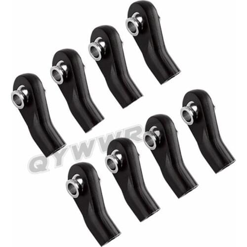8pcs M3 Bend Ball Head Holder For Axial SCX10 Link Rod End plastic Ball Joint For 1/10 RC Crawler Car Truck Buggy Upgrade Parts