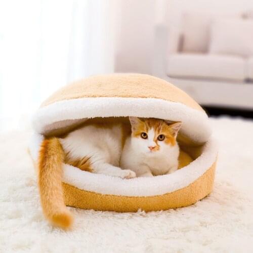 Cat Litter Bed Closed Summer Pet Supplies Cat Mat Alfombra Para Gatos For Deep Sleep And Warmth All Seasons Coussin Pour Chien