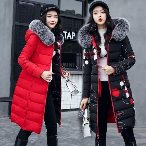 Woman Jacket Parkas Coat Womens Cotton-Padded Winter Clothes Cotton Coat Jacket Veste Femme