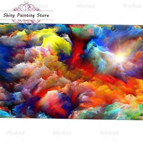 Square/Round Diamond 5D DIY Diamond Painting Beautiful Colorful Cloud Sunrise Diamond Embroidery Cross Stitch Rhinestone Mosaic