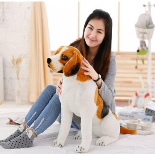 Cute Giant Big Size Beagle Dog Plush Toy Realistic Stuffed Animals Dog Gift For Children Home Decor Pet Store Birthday Gift