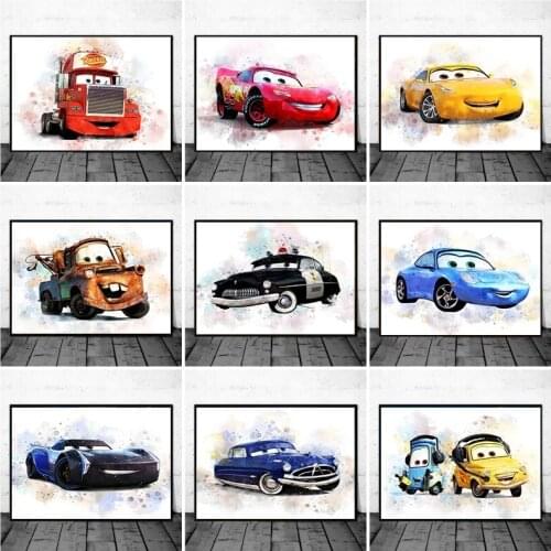 Cartoon Disney Pixar Cars Canvas Painting Posters and Prints Cuadros Wall Art Picture for Living Room Kids Room Decor