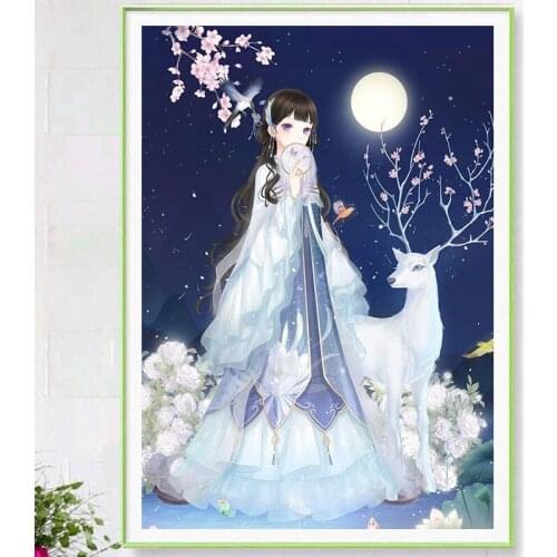 Fully-jewelled Diamonds Picture A Living Room New Pattern Diy Get Rich Milu Diamonds Embroidery A Living Room New Pattern Diy