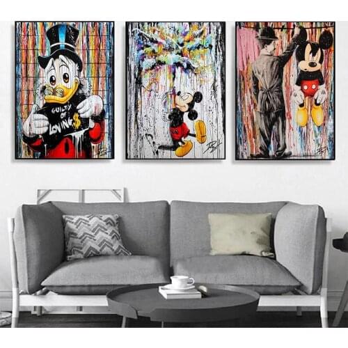 Disney 5D DIY Diamond Painting Cartoon Mickey Donald Duck Cross Stitch Kits Diamond Embroidery Full Drill Mosaic Home Decor Gift