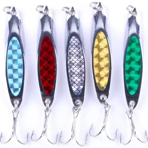 50pcs 7cm 21g metal spinner spoon fishing lures bass wobbler catfish pike carp trout peche fishing baits pesca fishing tackles