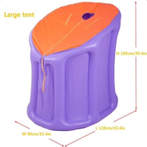 Inflatable Sauna Tent With Air Pump PVC Sauna Tent Portable Steam Sauna Lose Weight Detox Therapy (Not Include Steam Generator)