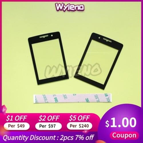 Wyieno 10pcs/Lot X623 Front Glass Screen For Philips Xenium X623 Glass Lens Front Panel With Tracking