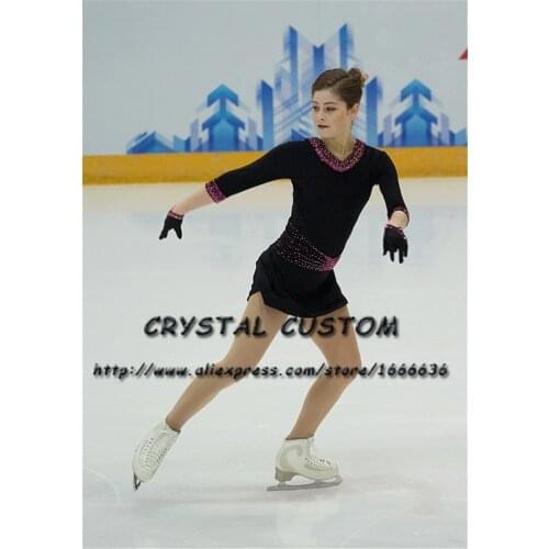 Custom Figure Skating Dresses Graceful New Brand Girls Ice Skating Dresses For Competition DR4294