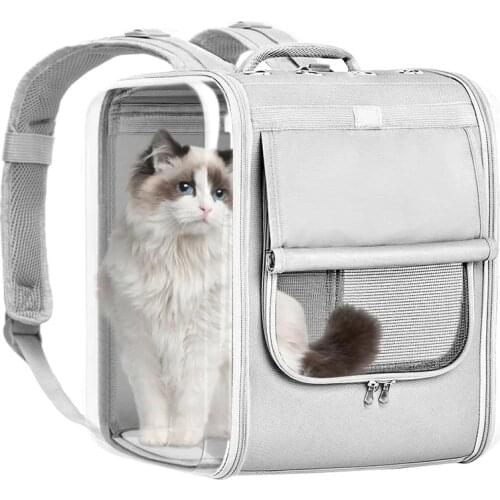 Portable Cat Carrier Backpack Breathable Pet Cat Shoulder Bag Space Capsule Small Dogs Cats Travel Hiking Outdoor Pet Supplies