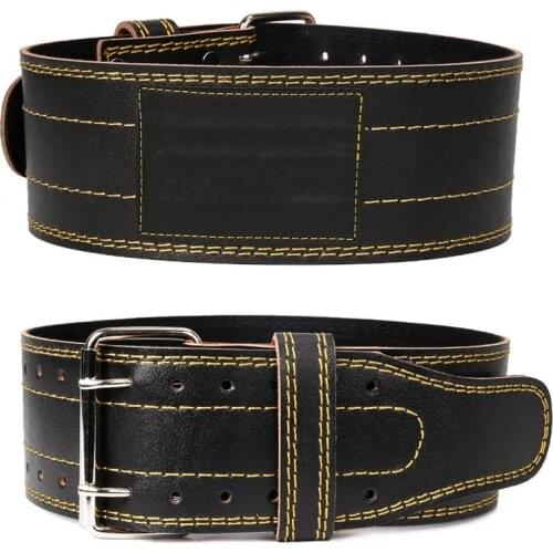 Genuine Leather Weightlifting Belt Weight Lifting Back Support Power Training Belt GYM Fitness Equipment Workout Exercise