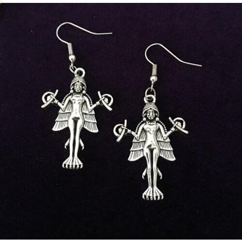 Lilith Earrings Alternative, Goth, Minimal, Witch, Gothic,Luciferian Satanic Amulet Talisman Jewelry