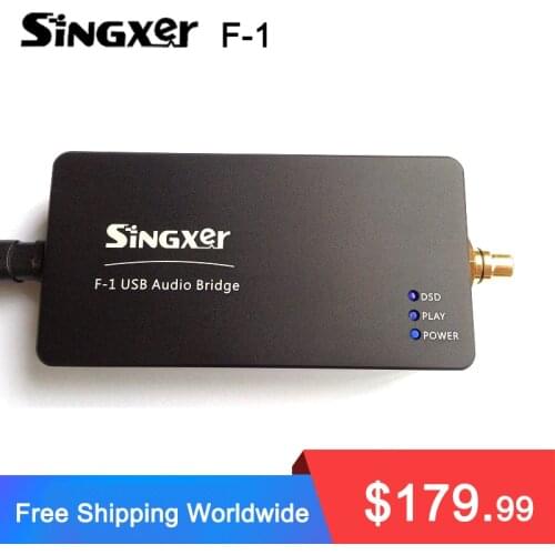 SINGXER F-1 XMOS USB digital interface Module with XU208 chip High end U8 upgraded version with CNC Aluminum Protective Case