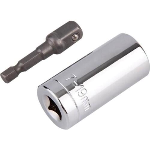 YEODA Universal Torque Wrench Head Set Socket Sleeve 7-19mm Power Drill Ratchet Bushing Spanner Key Magic Multi Hand Tools