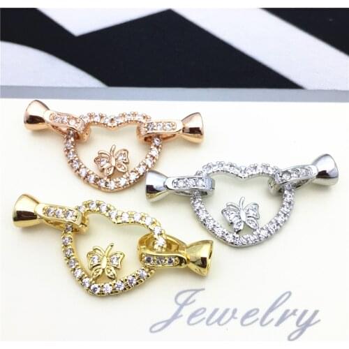 Pearl necklace bracelet clasp, 18 k gold plated clasp connector, maintenance of DIY accessories material.YLPJ