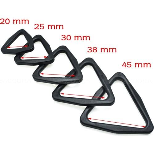 1pcs Triangle Buckle Plastic Slider Adjust Buckle for Backpack Straps belt buckle 20mm 25mm 30mm 38mm 45mm Webbing