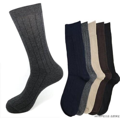 10 Pairs / Lot Brand Mens Cotton Socks New Style Black Business Men Socks Soft Breathable Winter Long Socks long boot