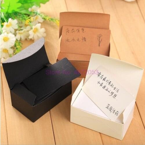 100boxes/lot Cute Kraft Paper Memo Pad Note Pads Card Creative Korean Stationery Office School Supplies For Kids 100sheets/box