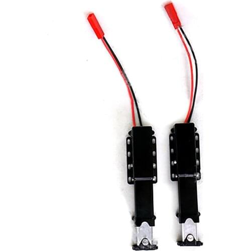 2pcs Durable Metal Electric Lifting Legs Electric Support Legs for 1/14 RC Hydraulic Trailer Accessories