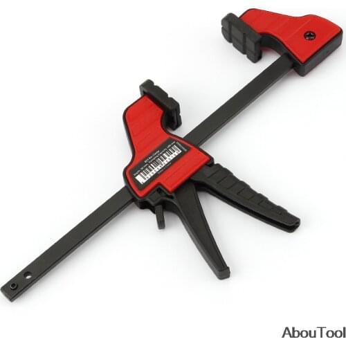 4 Inch F Clip Quick Ratchet F Clamp Heavy Duty Wood Working Work Bar Clamp Clip Kit Woodworking Drill Reverse Clamping 30x100mm