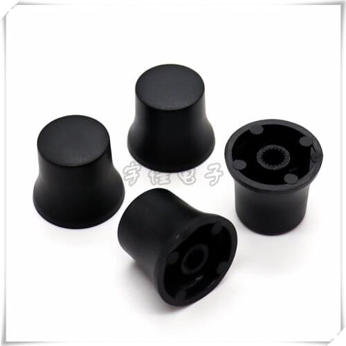5 Pieces Plastic Flower Shaft Knob Diameter 25mm Height 21.5mm Potentiometer Encoder Knob Gear Shaped Inner Hole 6mm