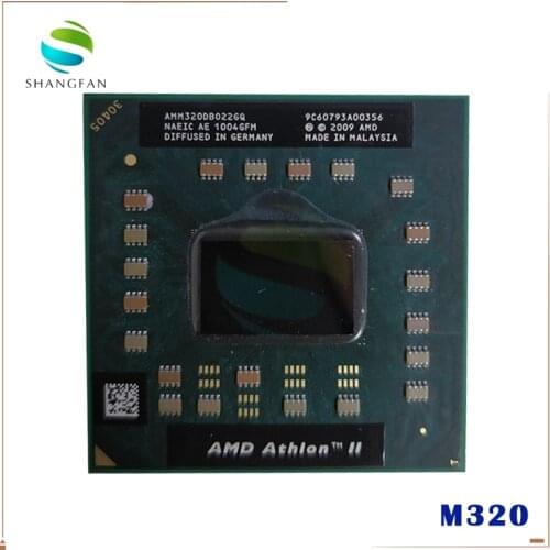 AMD Athlon II Dual-Core Mobile M320 AMM320DBO22GQ notebook CPU processor laptop Socket S1 (S1g3)