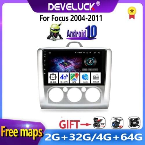 9"Android 10.0 Car Radio T3L 2DIN For Ford Focus 2 3 Exi MT AT Mk2/Mk3 2004-2011 GPS Navigation DSP Floating window Split Screen