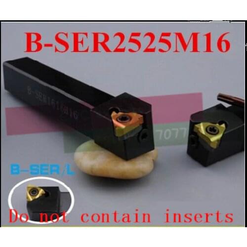 B-SER2525M16 25*25*150MM External Thread Turning Tool Lathe Cutting Tools CNC Turning Lathe Machine Tools Turning Tool Holder