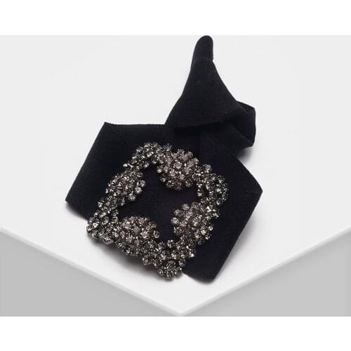 Amorita boutique Square grey crystal luxury stretch headband