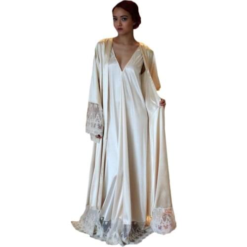 Maternity Photo Robes Bathrobe Women Long Lace Silk Dresses Photo Shoot Birthday Party Bridal Fluffy Party Sleepwear Custom Made