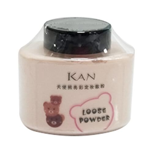 KAN Loose Powder Oil Control Long Lasting Face Makeup Highlighter Mineral Smooth Translucent Setting Powder Beauty