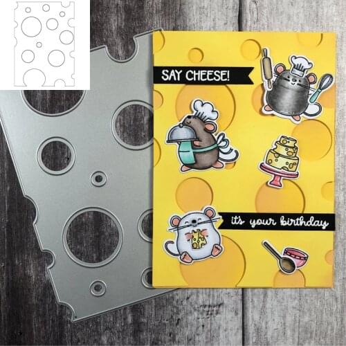 Metal Cutting Dies Cheese Background DIY Scrapbooking Craft Paper Cards Making Template Embossing 2020 New