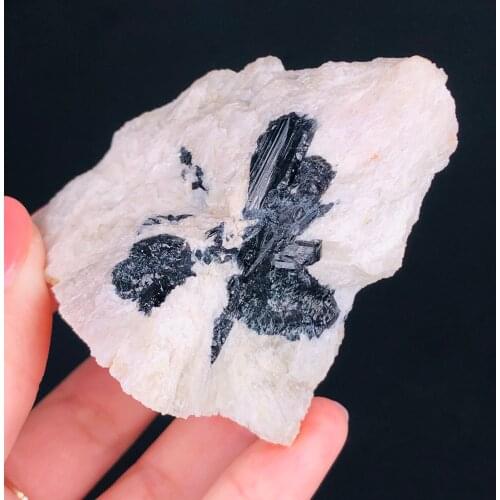 Natural Black Tourmaline Crystal Mineral Rough Specimen Rock Stones Rare Original