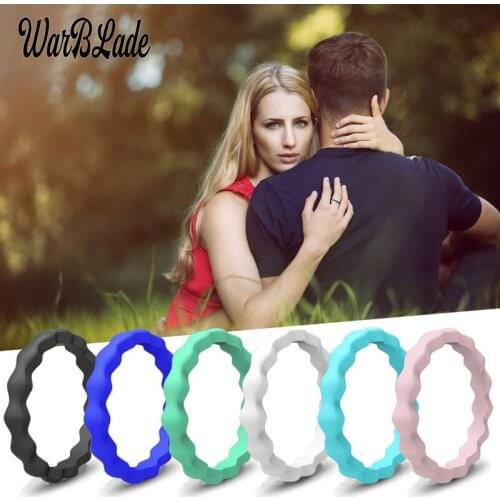 2019 New 4-10 Size 3mm Hypoallergenic Crossfit Flexible Rubber Ring Food Grade FDA Silicone Finger Rings For Women Wedding Rings
