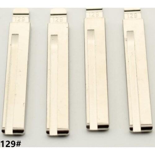 OEM 30Pcs 129# Metal Uncut Flip KD Remote Key Blade For Hyundai For Kia HY20 Mid Slot 42.1mm K116