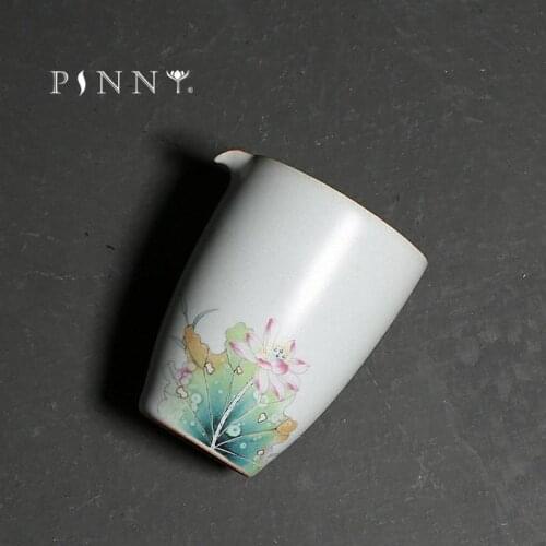 PINNY 185ML Antique Your Kiln Kung Fu Chahai Ceramic Traditional Chinese Tea Infusers Heat Resistant Tea Cups