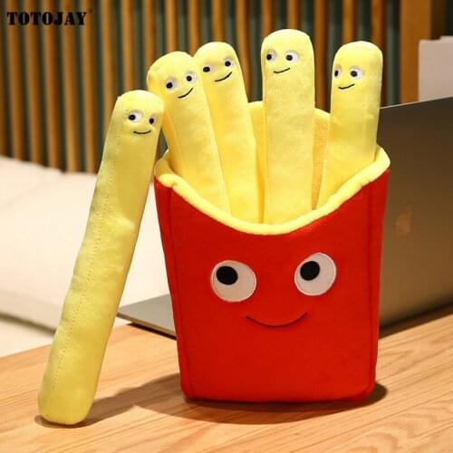 30/40/50cm Simulation French Fries Pillow Plush Toys Kids Doll Birthday Gift Present Children Toy Real Life Food Soft Cushion