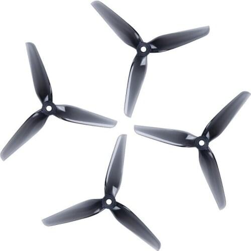 HQ Racing Prop R42 5142 5.1 Inch 3blade Tri-blade Light Grey Orange Propeller Compatible XING 2207 Motor for FPV Drone
