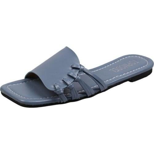 New Summer Women Slippers Occident Personality Vamp Design Beige White Simplicity Flat Shoes Sandy Beach Sandals Women Flip Flop