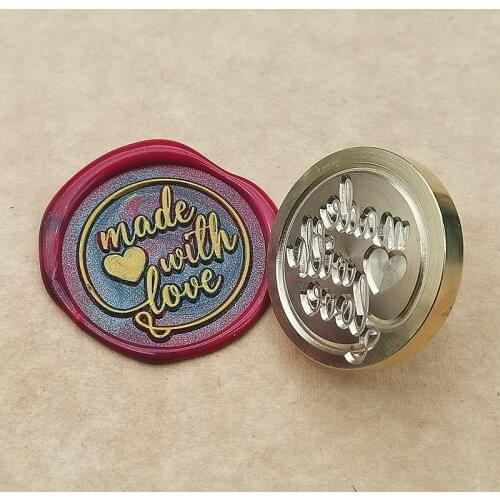Made with Love wax seal stamp/ Made with heart /wax sealing kit /Wax seal Gift Package /Gift for him/Gift for her