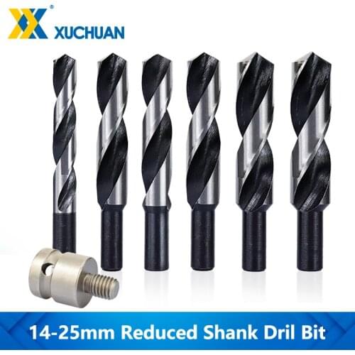 Reduced Shank Drill Bit HSS Drilling Bit Woodworking Hole Drilling Cutter 14-25mm Shank For Wood Drill Bits Tool Twist Drill Bit