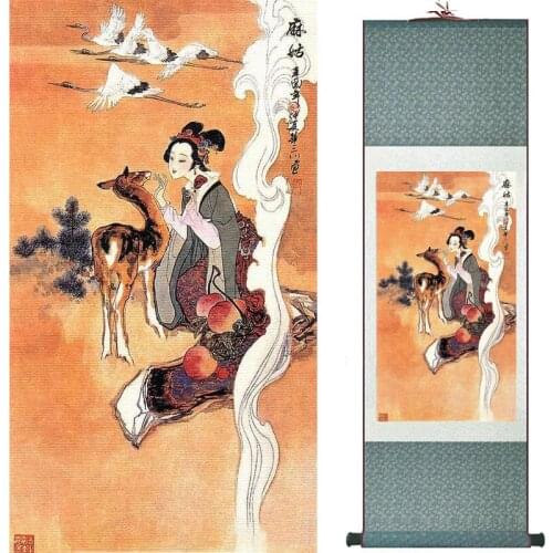 Traditional Chinese art painting Silk scroll painting Chinese wash painting Chinese wash painting 20190730004