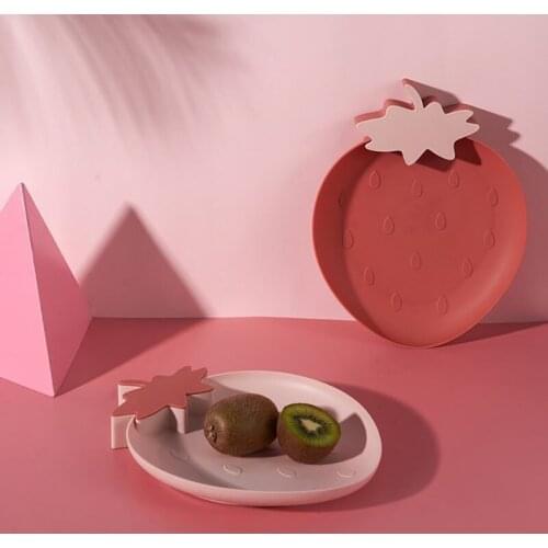 Creative Fruit plate office small fruit plate living room home coffee table strawberry candy plate dried fruit plate