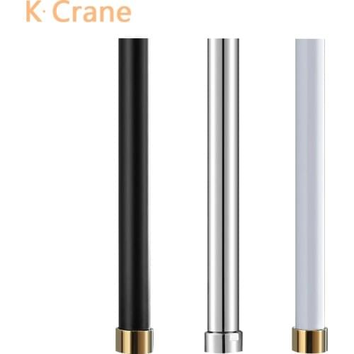 30CM Bathroom Shower Extending Rod Bath System Set Extended Pipe Wall Mount Shower Faucet Round Tube Bar Heighten Extra Longer