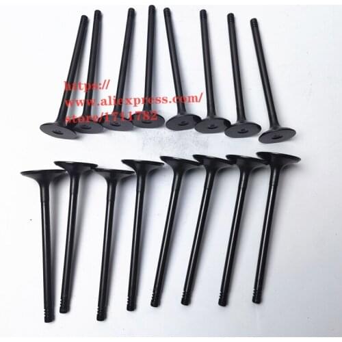 16Pcs/set Engine Intake Valve & Exhaust Valve For Chery A5 Fora Tiggo Eastar A3 M11 Skin V5 Tiggo 5 7 481H-1007011/481H-1007012