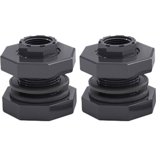 2Pcs Water Tank Bulkhead Adapter Partition Accessories Bulkhead Adapter Suitable For Rain Barrels Garden Supplies Accessories