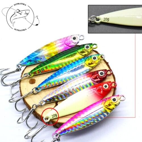 6 Warna Ukuran 10g/4.8cm Umpan Pancing Bionik Bahan Besi Keras 3D Luminous Eyes Untuk Memancing Di Laut Fishing Lure Sea Lake